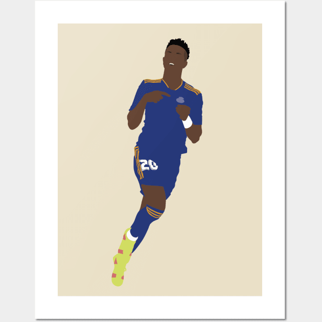 Vinicius Jr. Real Madrid's Star boy Wall Art by Jackshun